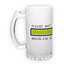 Frosted glass beer mug (500 ml)