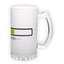 Frosted glass beer mug (500 ml)