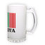 Frosted glass beer mug (500 ml)