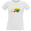 Women's T-shirt with your choice of photos, notes, white