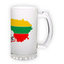 Frosted glass beer mug (500 ml)