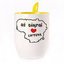 A cup with a spoon. Yellow (250 ml)