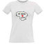 Women's T-shirt with your choice of photos, notes, white