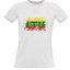 Women's T-shirt with your choice of photos, notes, white