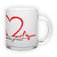 Frosted glass mug (300 ml)