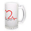 Frosted glass beer mug (500 ml)