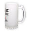 Frosted glass beer mug (500 ml)