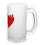 Frosted glass beer mug (500 ml)