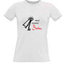 Women's T-shirt with your choice of photos, notes, white