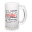 Frosted glass beer mug (500 ml)