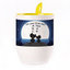 A cup with a spoon. Yellow (250 ml)