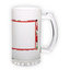 Frosted glass beer mug (500 ml)