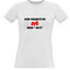 Women's T-shirt with your choice of photos, notes, white