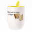 A cup with a spoon. Yellow (250 ml)