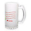 Frosted glass beer mug (500 ml)