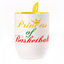 A cup with a spoon. Yellow (250 ml)
