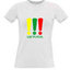 Women's T-shirt with your choice of photos, notes, white
