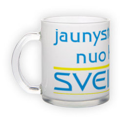 Frosted glass mug (300 ml)