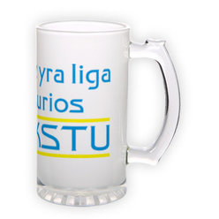 Frosted glass beer mug (500 ml)