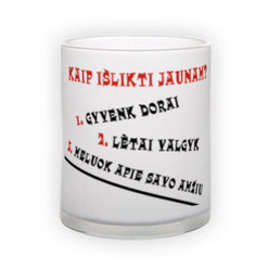 Frosted glass mug (300 ml)