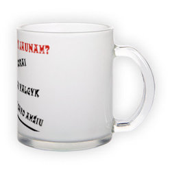 Frosted glass mug (300 ml)
