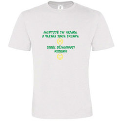 T -shirts with your photo, notes, white