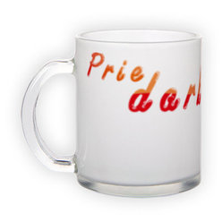 Frosted glass mug (300 ml)