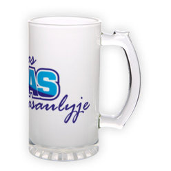 Frosted glass beer mug (500 ml)