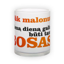 Frosted glass mug (300 ml)