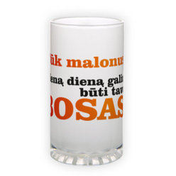 Matinio stiklo bokalas (500 ml)