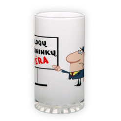 Frosted glass beer mug (500 ml)