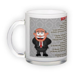 Matinio stiklo puodelis (300 ml)