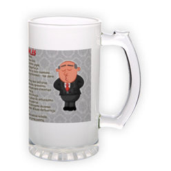 Matinio stiklo bokalas (500 ml)