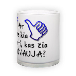 Frosted glass mug (300 ml)