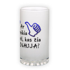 Matinio stiklo bokalas (500 ml)