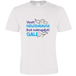 T -shirts with your photo, notes, white