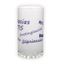 Matinio stiklo bokalas (500 ml)