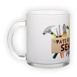 Frosted glass mug (300 ml)