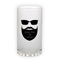 Frosted glass beer mug (500 ml)
