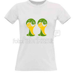 Women's T-shirt with your choice of photos, notes, white