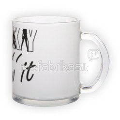 Frosted glass mug (300 ml)