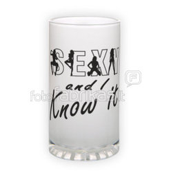 Frosted glass beer mug (500 ml)