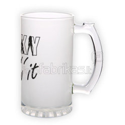 Frosted glass beer mug (500 ml)