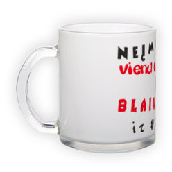 Matinio stiklo puodelis (300 ml)