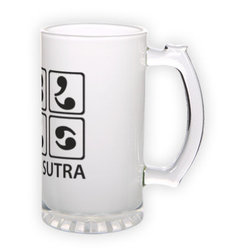 Matinio stiklo bokalas (500 ml)