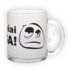 Frosted glass mug (300 ml)
