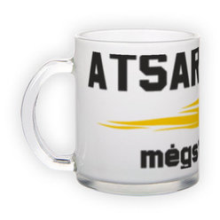 Frosted glass mug (300 ml)