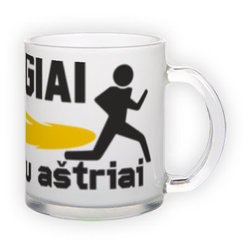 Frosted glass mug (300 ml)