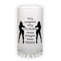Matinio stiklo bokalas (500 ml)