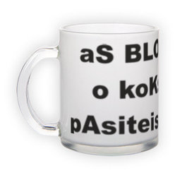 Frosted glass mug (300 ml)